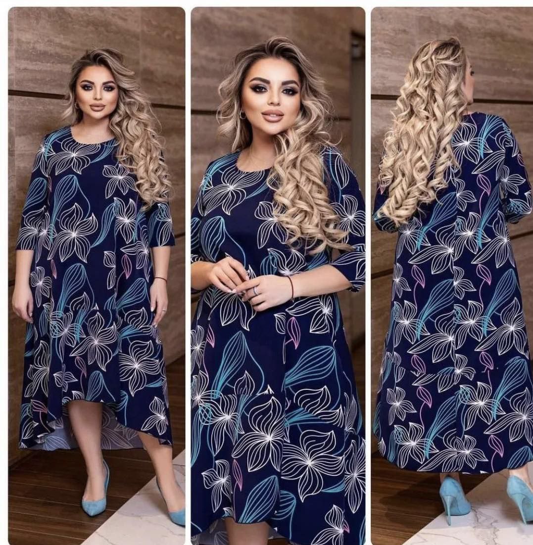 сукня з костюмки з асиметричним низом